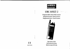 Manual Uniden UBC 60XLT-2 Radio Scanner