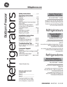 Manual de uso GE PWE23KSDCSS Frigorífico combinado