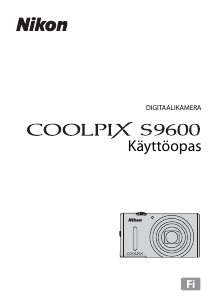 Käyttöohje Nikon Coolpix S9600 Digitaalikamera