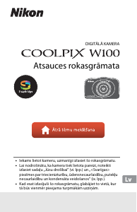 Rokasgrāmata Nikon Coolpix W100 Digitālā kamera