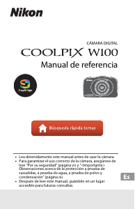 Manual de uso Nikon Coolpix W100 Cámara digital