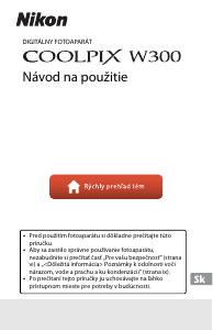 Návod Nikon Coolpix W300 Digitálna kamera