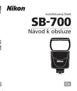 Manuál Nikon SB-700 Blesk