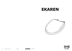 Manual IKEA EKAREN Capac de toaletă