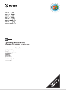 Handleiding Indesit BIAA 134 (UK) Koel-vries combinatie