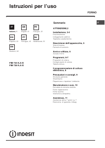 Manual de uso Indesit FIM 738 K.A IX (EE) Horno