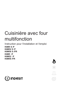 Mode d’emploi Indesit K6M5S(X)/F Cuisinière
