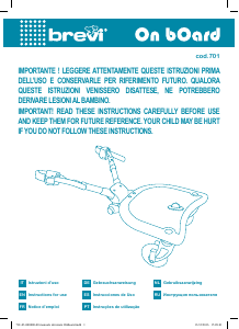 Manual Brevi On Board Plataforma com carrinho de bebé