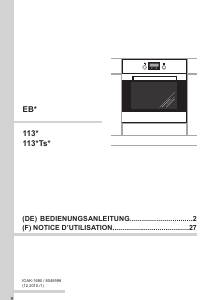Bedienungsanleitung Amica EB 13222 E Backofen