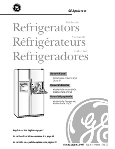 Manual de uso GE TFT30PRBCAA Frigorífico combinado