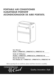 Mode d’emploi Commercial Cool CPRB07XC7-B Climatiseur