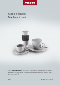 Mode d’emploi Miele CM 5510 Silence Cafetière