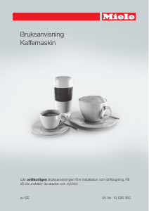 Bruksanvisning Miele CM 6350 Black Edition Kaffebryggare