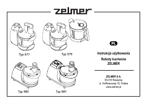 Instrukcja Zelmer ZFP0900S Robot planetarny