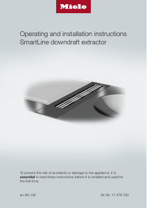Manual Miele CSDA 7001 FL Cooker Hood