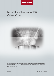 Manuál Miele DA 2668 Odsavač par