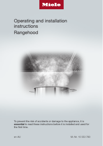 Manual Miele DA 3366 Cooker Hood