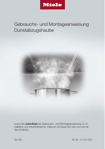 Bedienungsanleitung Miele DA 4248 V D Puristic Varia Dunstabzugshaube