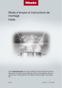 Mode d’emploi Miele DA 4298 W Puristic Plus Hotte aspirante