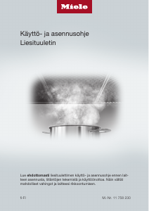Käyttöohje Miele DA 6498 W Pure Grey Liesituuletin