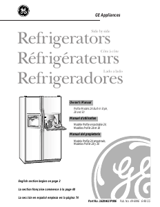 Mode d’emploi GE TFS28PBBABS Réfrigérateur combiné