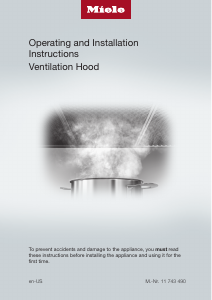 Manual Miele DA 6698 D Purist. Ed.6000 Cooker Hood