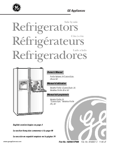 Manual de uso GE TPX24SPBABS Frigorífico combinado