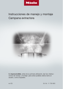 Manual de uso Miele PUR 98 D Campana extractora