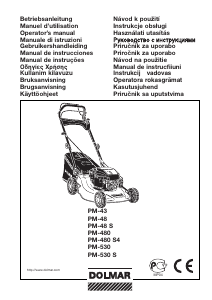 Vadovas Dolmar PM-480 Vejapjovė