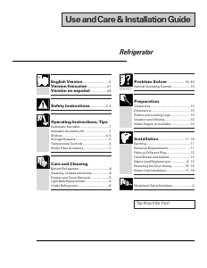 Manual de uso GE TPG21BRBBWW Frigorífico combinado