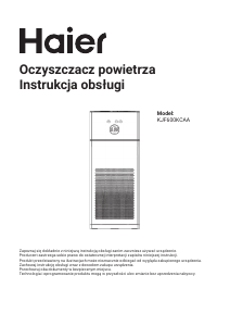 Instrukcja Haier KJF600KCAA Oczyszczacz powietrza