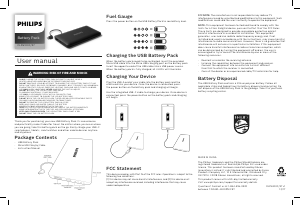 Manual Philips DLP6100C Portable Charger