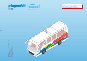 Handleiding Playmobil set 3169 Airport Touringcar bus