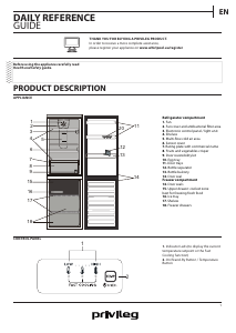 Manual Privileg PRBN 385I A++ Fridge-Freezer