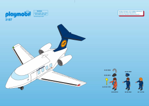 Manual de uso Playmobil set 3187 Airport Avión Lufthansa