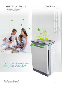 Instrukcja Warmtec AP350W Oczyszczacz powietrza