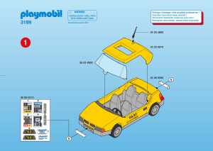 Handleiding Playmobil set 3199 Airport Taxi