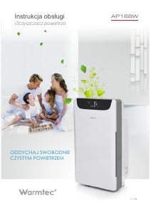 Instrukcja Warmtec AP168W Oczyszczacz powietrza