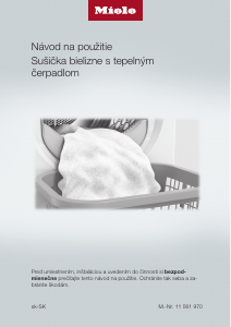 Návod Miele TCB 150 WP Sušička