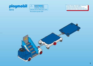 Handleiding Playmobil set 4315 Airport Baggagetransport