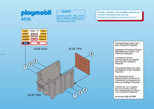 Brugsanvisning Playmobil set 4316 Airport Hestetransport