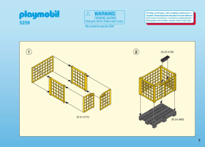 Manual de uso Playmobil set 5259 Airport Equipo de carga de mercancías