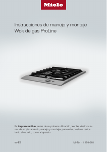 Manual de uso Miele CS 1021-1 G Placa