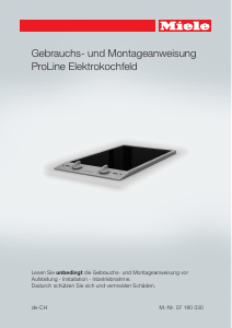 Bedienungsanleitung Miele CS 1134 E Kochfeld