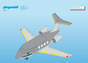 Handleiding Playmobil set 5811 Airport Privévliegtuig