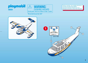 Handleiding Playmobil set 5859 Airport Watervliegtuig