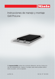 Manual de uso Miele CS 1312 BG Placa