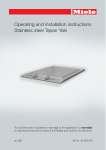 Manual Miele CS 1327 Y Hob