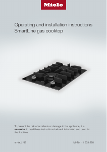 Manual Miele CS 7102-1 FL Hob