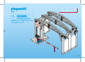 Manuale Playmobil set 6337 Airport Capannone cargo